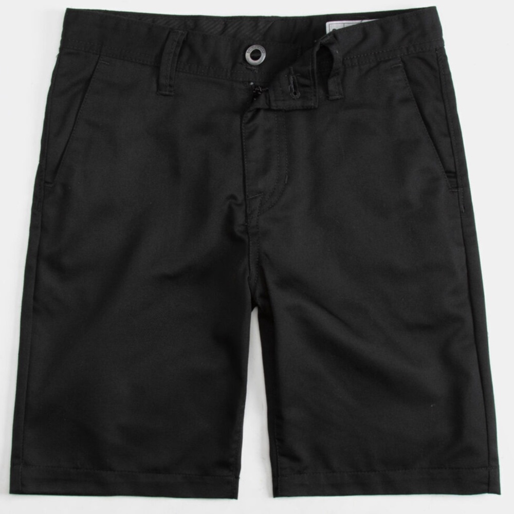 VolCom Frickin Chino Shorts Black Size 27 (14) NEW